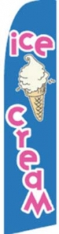 Ice Cream Swooper Flag - Blue